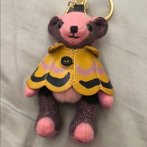 Burberry Thomas Bear with leather Cape - Picture 1 of 7